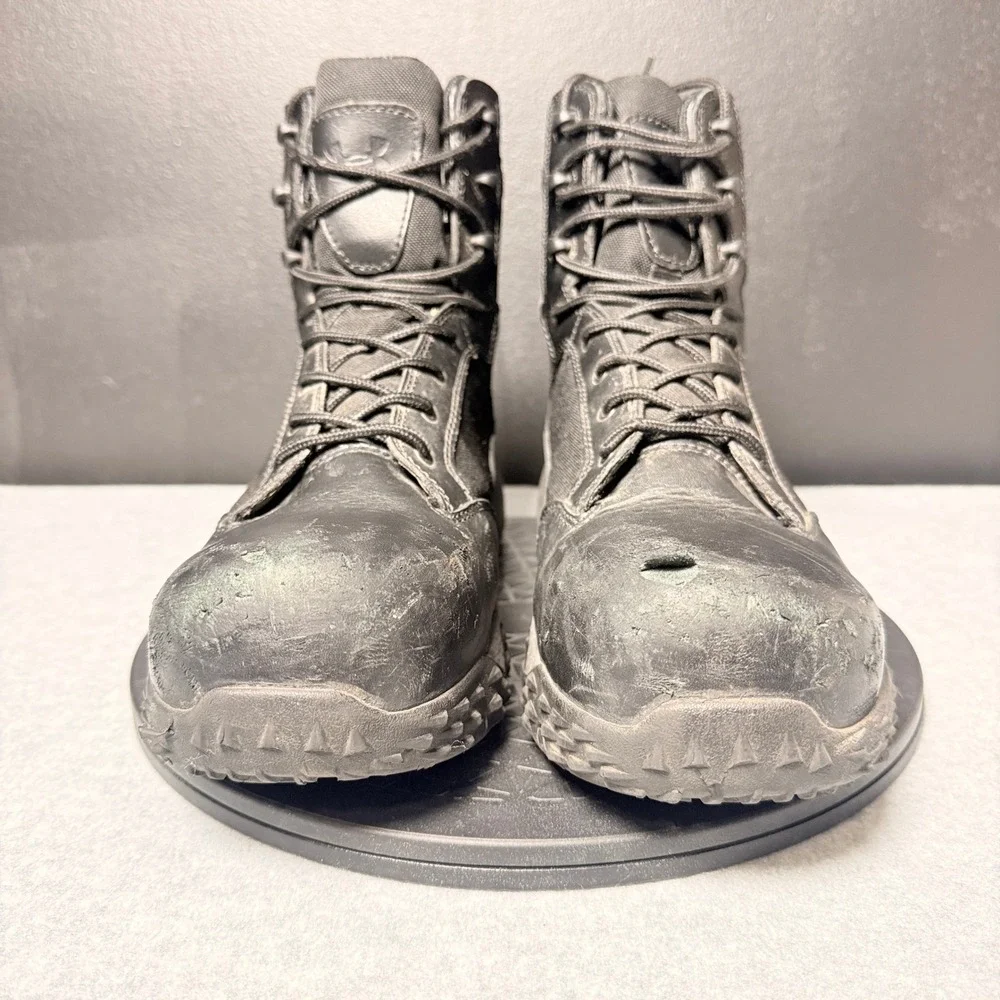 Under Armour Stellar Tactical Boots Mens Black Leather Nylon Work Boots 1268951